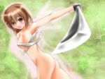  ass blush breasts foreshortening hagiwara_yukiho idolmaster katana nude sarashi sword tears weapon yukiho_hagiwara 