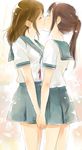  amanattou genderswap koizumi_itsuki kyon kyonko school_uniform suzumiya_haruhi_no_yuuutsu yuri 