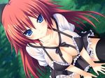  :3 blue_eyes breasts game_cg large_breasts red_hair 