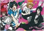  ciel_in_wonderland ciel_phantomhive grell_sutcliff kuroshitsuji male sebastian_michaelis 