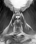  ex_keine kamishirasawa_keine monochrome touhou ukyo_rst 