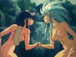  breasts hakubi_ryoko large_breasts masaki_aeka_jurai nude oppai screen_capture tagme tenchi_muyo! 