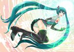  hatsune_miku marubeni pantsu shimapan thighhighs vocaloid 