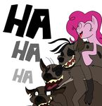  crossover disney ed ed_(lion_king) equine female feral friendship_is_magic fur horse hyena laughter male mammal my_little_pony parody pink_fur pinkie_pie_(mlp) plain_background pony shenzi the_lion_king unknown_artist white_background 