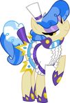  blue_hair clothing equine eyeshadow female feral friendship_is_magic hair hat horse looking_at_viewer makeup mammal my_little_pony plain_background pony sapphire_shores_(mlp) solo transparent_background two_tone_hair unknown_artist yellow_eyes 