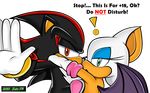  animals couple green_eyes kiss red_eyes rouge_the_bat shadow_the_hedgehog sonic_the_hedgehog watermark 