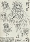  artist_request comic greyscale highres lisianthus monochrome scan shuffle! sketch translation_request 