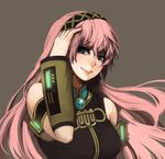  absurdres armband blue_eyes hairband highres lips long_hair megurine_luka na_young_lee pink_hair simple_background solo upper_body vocaloid 