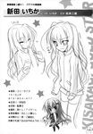  chimaro kisaragi_gold_star monochrome nitta_ichika profile_page saga_planets sketch 