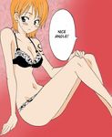  blush breasts green_eyes huge_breasts large_breasts lingerie nami one_piece oppai orange_hair tagme tattoo 