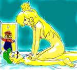  luigi mario nintendo princess_rosalina super_mario_bros. super_mario_galaxy weegee 