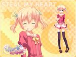  charlotte_blanche palette school_uniform steal_my_heart tamahiyo thighhighs wallpaper 