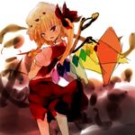  annoyed bad_id bad_pixiv_id crossed_arms flandre_scarlet foreshortening kirirei_hana looking_back sketch solo touhou wings 