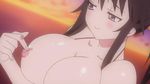  bikini bikini_aside breasts kanokon large_breasts minamoto_chizuru nipple_tweak nipples no_nose non-web_source nude screencap solo swimsuit 