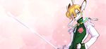  deer edhel flower green_eyes male mammal peritian rose sh?jo_kakumei_utena shojo_kakumei_utena solo sword weapon 