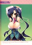  baseson cleavage kanu katagiri_hinata koihime_musou open_shirt 