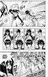  2boys bob_cut busou_renkin comic greyscale hard_translated hayasaka_shusui highres monochrome multiple_boys mutou_kazuki sunlight_heart too_slow translated tsumura_tokiko 