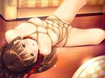  ai_no_katachi bdsm bed blush bondage bound censored cg collar crotch_rope leash legs_up long_hair lying morishita_mayu nude open_mouth pussy_juice rope shibari shiera slave spread_legs sweat 