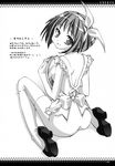  hadaka_apron monochrome oshaban sasahiro thighhighs 