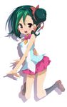  blush brown_eyes green_hair kotori_mizuki mizuki_kotori_(yuu-gi-ou_zexal) pettanko school_uniform short_hair skirt tagme yellow_eyes yu-gi-oh! yu-gi-oh!_zexal yugioh yugioh_zexal yugiou yuu-gi-ou_zexal 