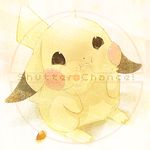  full_mouth gen_1_pokemon no_humans pikachu pokemon pokemon_(creature) pout watermark yama_(rabbit_room) 