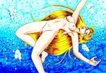  asphyxiation blonde_hair bubble bubbles drowning female girl nude underwater 
