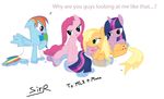  blue_fur cute cutie_mark equine female feral friendship_is_magic fur group horn horse mammal my_little_pony pegasus pink_fur pinkie_pie_(mlp) plain_background pony rainbow_dash_(mlp) sirradical towel twilight_sparkle_(mlp) unicorn water wet_fur white_background wing_boner wings 