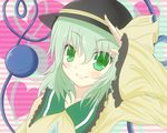  bad_id bad_pixiv_id eyeball green_eyes green_hair hat highres komeiji_koishi mayuzumi_makiha solo touhou 