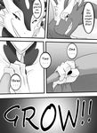  day_with_dna dragon female greyscale grin growth macro male monochrome muscles ryuakira tail 