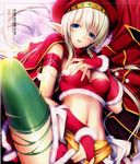  arein christmas elf mikazuki_akira queen&#039;s_blade screening thighhighs torn_clothes tri-moon! 