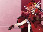  blue_eyes braid child gloves graf_eisen lyrical_nanoha mahou_shoujo_lyrical_nanoha mahou_shoujo_lyrical_nanoha_a's mahou_shoujo_lyrical_nanoha_strikers nio_(einhorn) panties red_hair solo twin_braids underwear vita wallpaper zoom_layer 