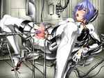  1girl ahegao ayanami_rei bdsm bondage bound clitoris decensored drooling empty_eyes erect_clitoris machine mechanical_fixation neon_genesis_evangelion pain plug_suit plugsuit pussy restrained sex_machine spread_legs spread_pussy torture uncensored 