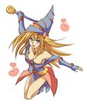  bare_shoulders black_magician_girl blonde boots choker dark_magician_girl detached_sleeves wand yugioh 