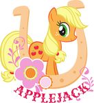  alpha_channel applejack_(mlp) equine female feral flower friendship_is_magic horse horseshoe mammal my_little_pony plain_background pony solo transparent_background unknown_artist 