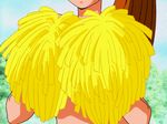  animated_gif areolae bouncing_breasts breasts cheerleader clavicle huge_breasts navel nipples oppai outdoors topless 