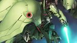  bad_pixiv_id energy_sword glowing glowing_eye gundam gundam_unicorn kshatriya mecha mozuo no_humans solo sword weapon 