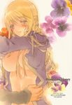 agrias_oaks blonde blush breasts final_fantasy final_fantasy_tactics large_breasts long_hair nipples open_clothes oppai tagme 