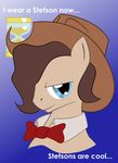  bow_tie brown_hair cowboy_hat crossover doctor_who doctor_whoof_(mlp) doctor_whooves_(mlp) english_text equine friendship_is_magic hair hat horse looking_at_viewer male mammal my_little_pony parody pony solo stetson_hat text unknown_artist 