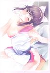  bakuhatsu_bros. bottomless love_plus nipple_slip no_bra sex takane_manaka 