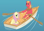  big_macintosh_(mlp) blush equine female fluttershy_(mlp) friendship_is_magic my_little_pony row_boat 