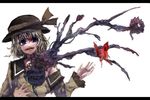  bad_id bad_pixiv_id branch bug butterfly eyes fangs insect komeiji_koishi lastdark letterboxed solo surreal touhou 