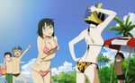  beach bikini celty_sturluson durarara!! kida_masaomi kishitani_shinra mizugi oppai ryuugamine_mikado sonohara_anri 
