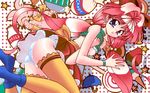  blue_eyes boots bow breasts candy cat dithering food fruit game_cg hair_bobbles hair_bow hair_ornament ice_cream lollipop long_hair milk nail_polish nipples oldschool panties parasol pc98 pink_hair pixel_art shikato_miyo shirt_lift skirt small_breasts solo star strawberry thighhighs twintails umbrella underwear valkyrie_the_power_beauties wristband yumezora_moe 