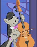  bow_tie cello classical classy cutie_mark equine eyes_closed female feral friendship_is_magic gif horse mammal music musical_instrument my_little_pony octavia_(mlp) playing pony screencap solo unknown_artist 