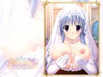  breast_hold choco_chip nipples onoshima_kusumi oppai prima_stella semen wallpaper wedding_dress 
