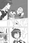  alice_margatroid comic greyscale hairband haruhara_robinson highres kawashiro_nitori kazami_yuuka monochrome multiple_girls shanghai_doll short_hair touhou translated 