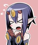  &gt;_&lt; demon_girl desco desco_(disgaea) disgaea disgaea_4 eyes_closed lowres makai_senki_disgaea_4 purple_hair short_hair 