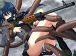  blue_hair censored game_cg gun pussy_juice raep rifle sex sniper sniper_rifle tagme tentacles up_skirt vaginal 
