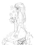  initial-g monochrome pussy_juice sketch thighhighs vibrator 