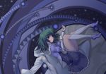  blue_eyes copyright_request green_hair solo suzume_inui 